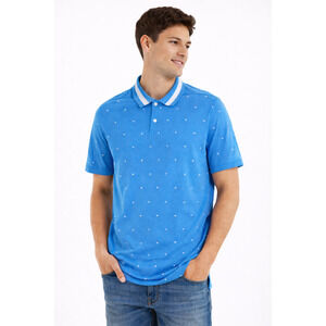 Nike Dry Blue Polo Shirt XL Dri-FIT Lightweight Athletic Performance / 01